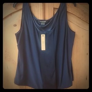 Navy tank blouse/ camisole